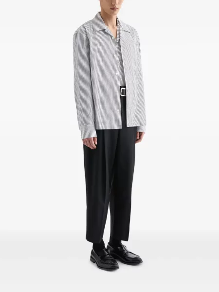 Cămașă Jil Sander cu dungi alb