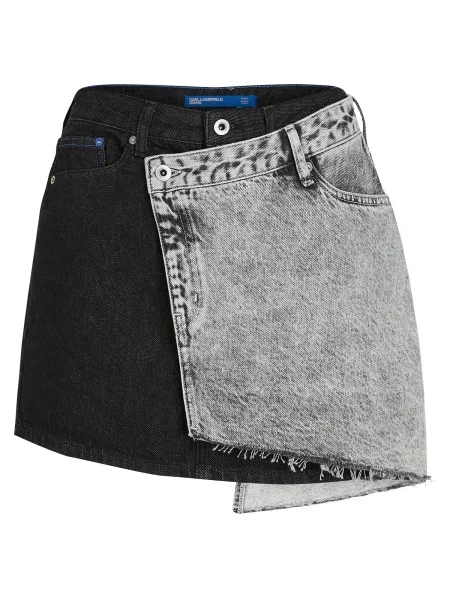 KARL LAGERFELD JEANS Fustă gri denim negru