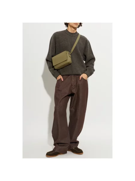 Sweter Jacquemus wełniany brązowy