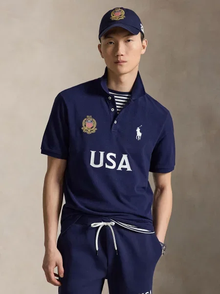 Polo Ralph Lauren Tricou bleumarin alb