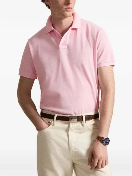 Gulerat tricou polo Polo Ralph Lauren cu decolteu în V fără mâneci maro