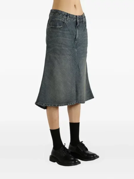 Fustă din denim Balenciaga albastru