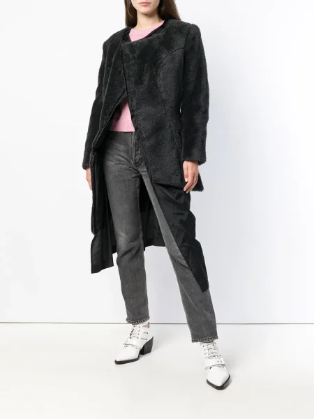 Umělá kožešina kožich Comme Des Garçons Pre-owned šedý