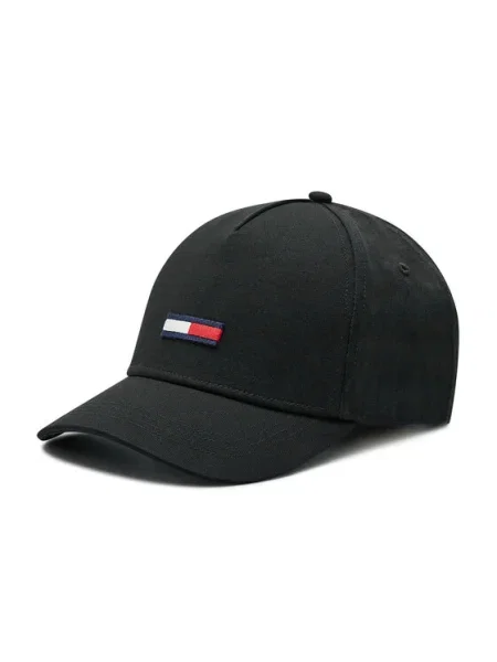 Tommy Jeans Шапка с козирка Tju Flag Cap черен