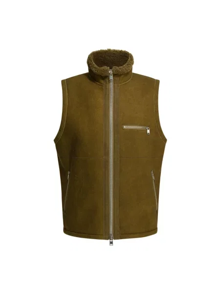 Kamizelka Nonnative skórzana brązowa