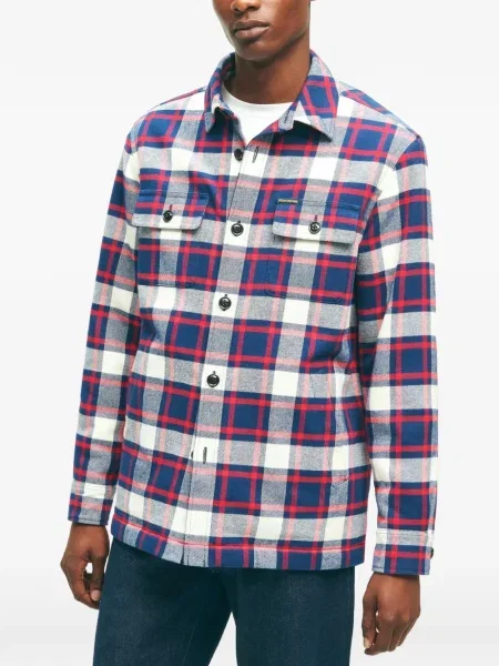 Kostkovaná bunda Brooks Brothers modrá