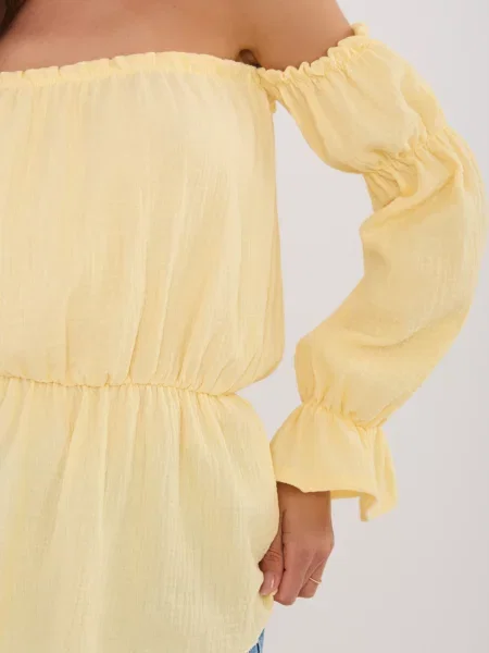 Bluză Italy Moda din muselină alb