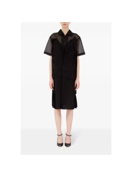 Sukienka midi Maison Margiela czarna