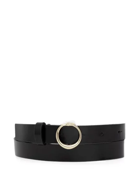 Cu centură curea Trussardi din piele cu cataramă negru