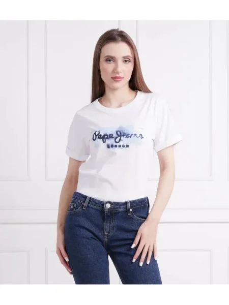 Pepe Jeans London Tricou GOLDIE alb