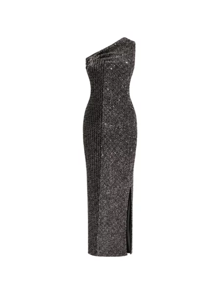 Lung rochie Missoni cu paiete cu un umăr gol negru