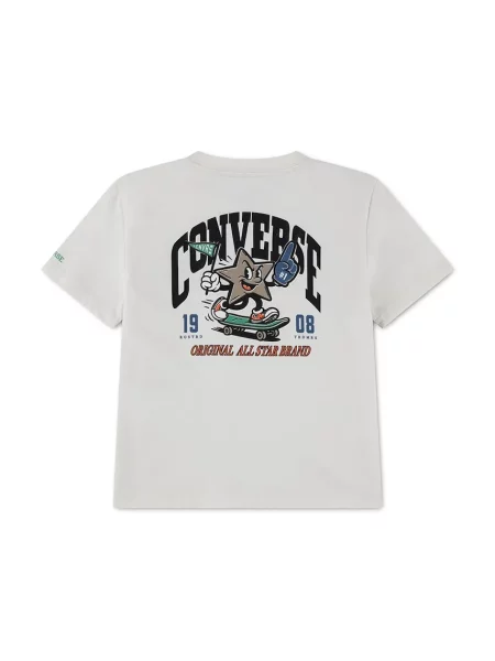 Converse tričko detské s bavlnou biela