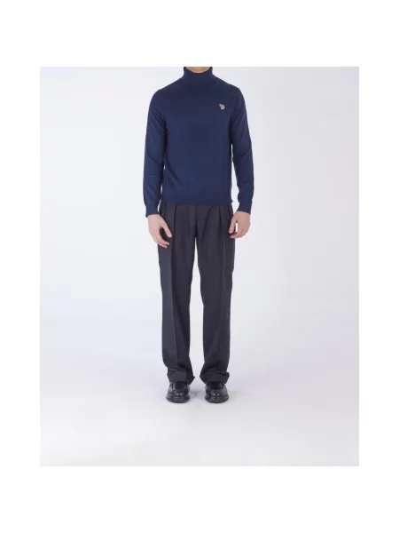 Sweter Ps By Paul Smith w zebrę niebieski