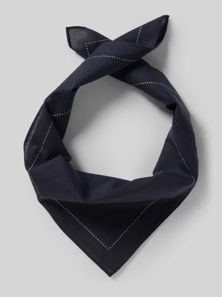 Chusta z czystej ekologiczna Model NICOLAJ BANDANA' Selected Homme granatowa