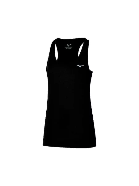 Női futó tank top Mizuno Impulse Core Tank fekete. Méret: S fekete