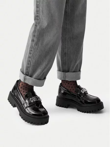 Dětské polobotky Guess černé