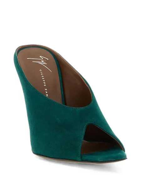 Sandale Giuseppe Zanotti din piele de căprioară verde