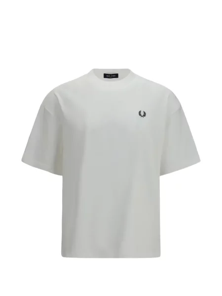 Tricou Fred Perry cu imagine alb