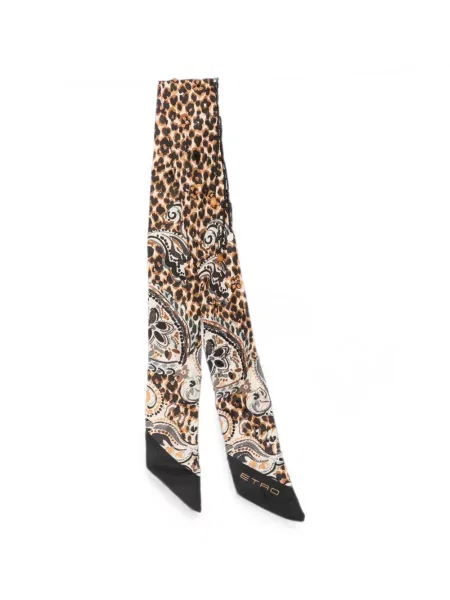 Fular Etro cu imagine cu model leopard