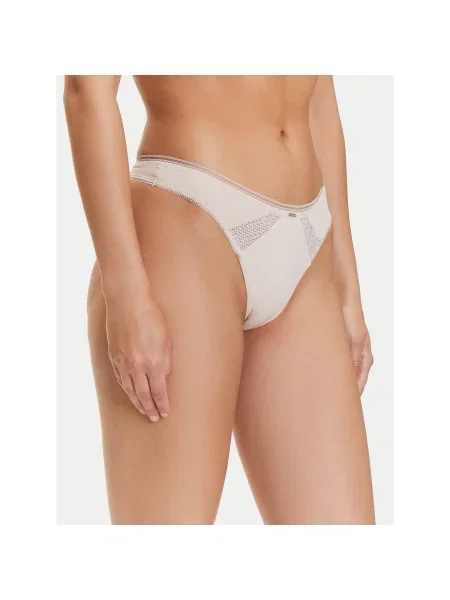 BOSS Стрінги Pure бежевий