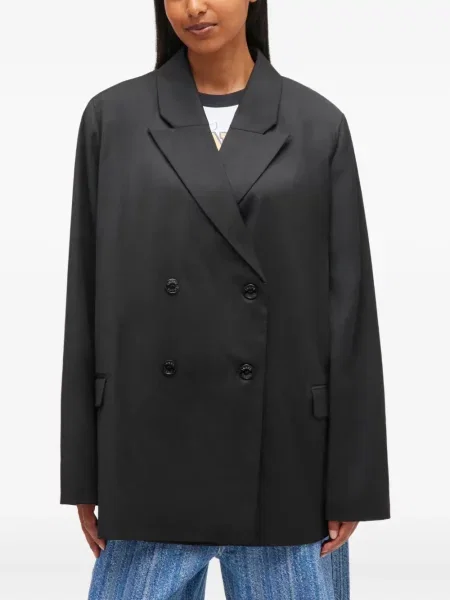 Marynarka Ganni dwurzędowa szara