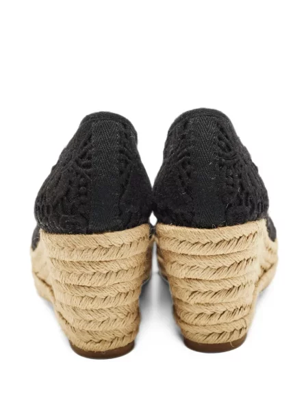 Pantofi cu toc Tory Burch cu pană plasă negru