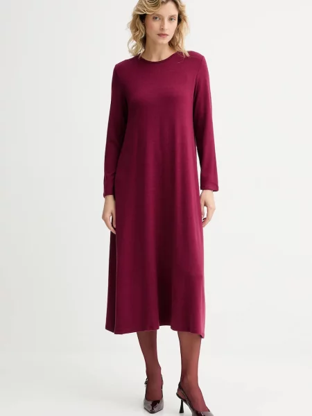 Платье мини Answear.lab клеш бордовое