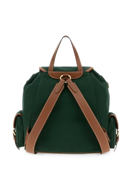 Rucsac Miu Miu din canvas cu autograf verde
