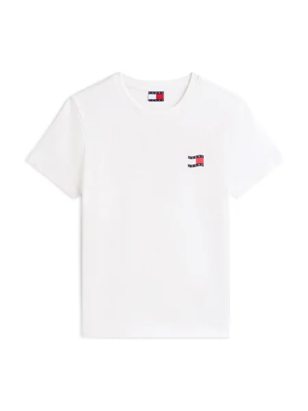 Tommy Jeans Tricou bleumarin / roșu alb