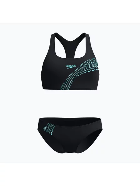 Costum de baie din două piese pentru femei Speedo Placement Bikini set arctic glass