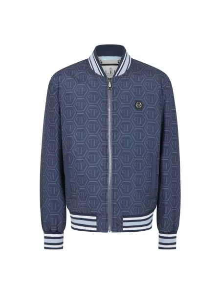 Kurtka bomber Philipp Plein niebieski