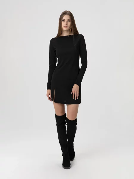 LAWA Сукня міні Поліестер/еластан чорний