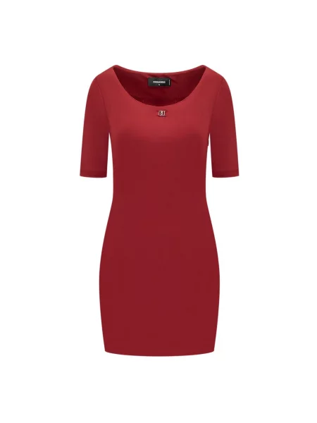 Sukienka Dsquared2 czerwona