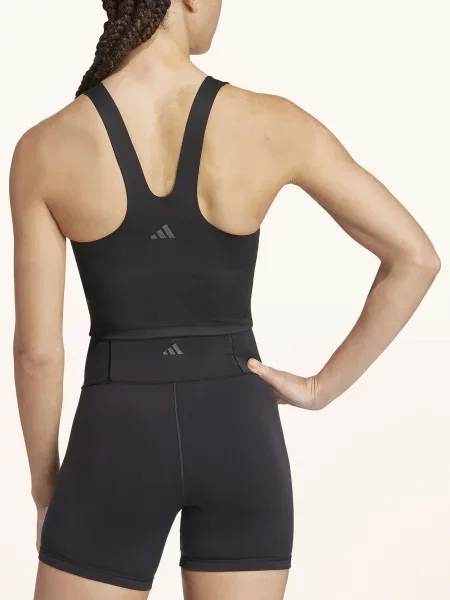 Zkrácené tričko Adidas černé