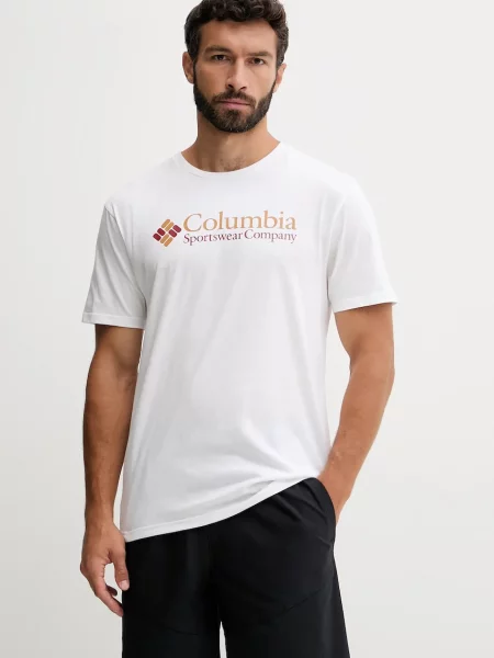 Тениска Columbia CSC Basic Logo черно с принт бяло