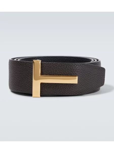 Curea Tom Ford din piele maro