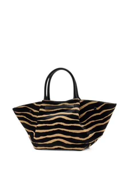 Geantă shopper Demellier cu imagine cu model zebră