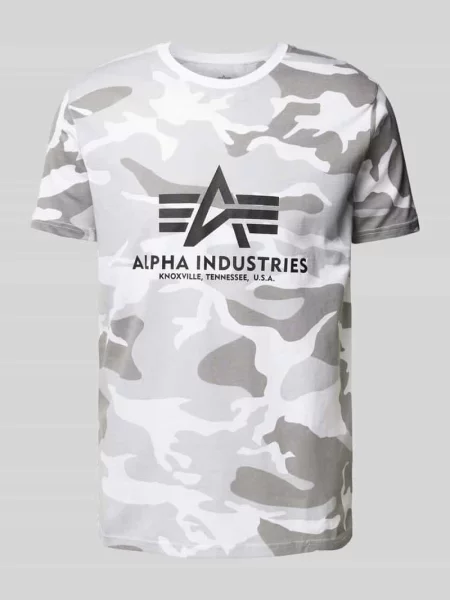 T-shirt z nadrukiem z logo Alpha Industries biała