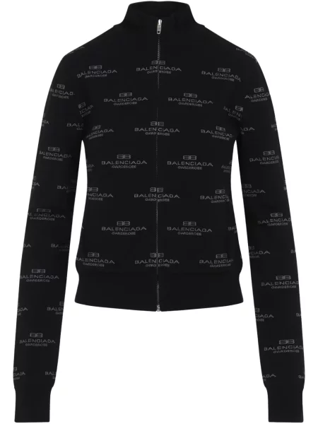 Cardigan Balenciaga din jacard negru