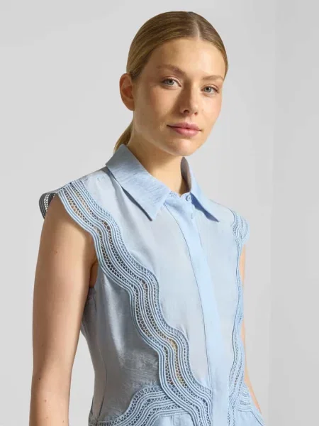 Sukienka koszulowa z mieszanka modalu z koronka model COLE' Cph Muse