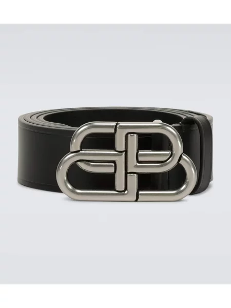 Curea Balenciaga din piele negru