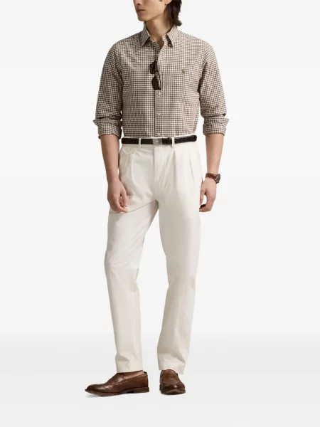 Slip de baie Polo Ralph Lauren alergare cu cordon cu imagine alb
