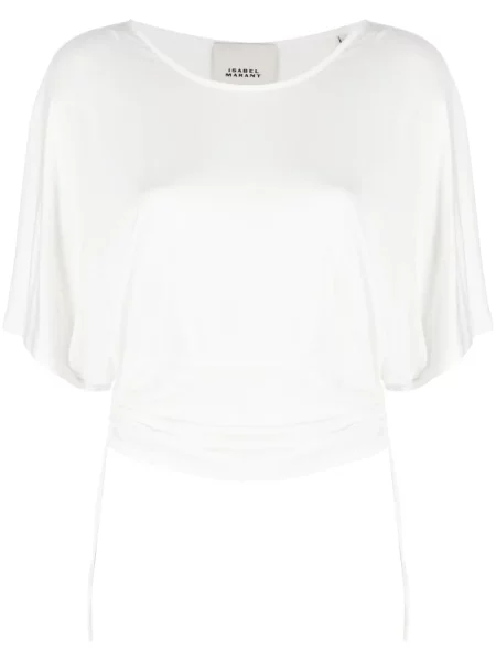 Tricou Isabel Marant drapate alb