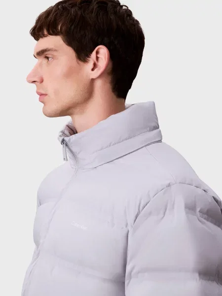 Стьобаний пуховик Calvin Klein сірий