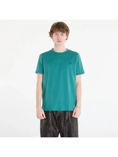 Tričko FRED PERRY Ringer T-Shirt Deep Mint S