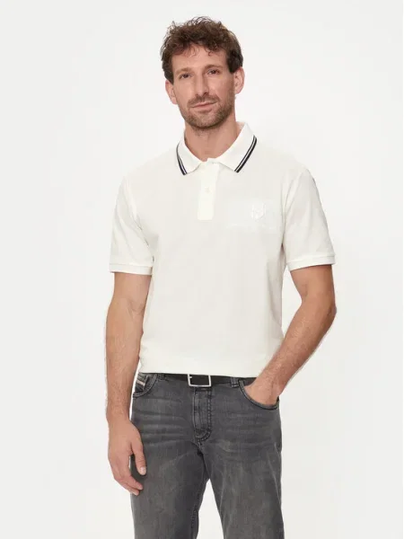 Gant Tricou polo Contrast Écru