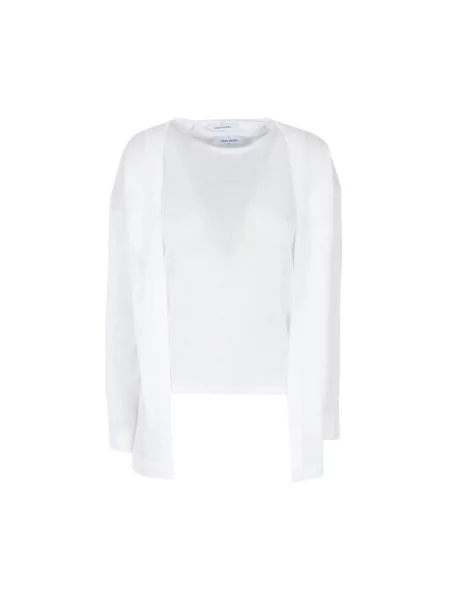 Długi top Gran Sasso z długim rękawem biały