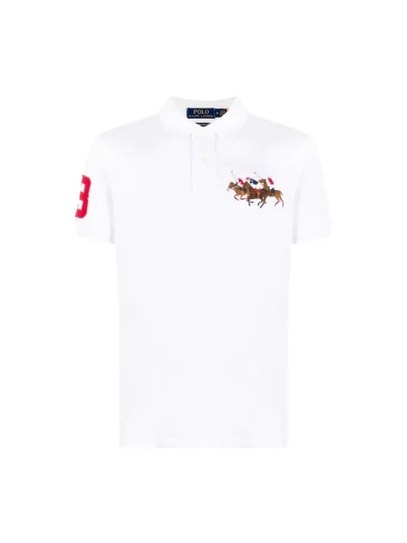 Haftowane polo Polo Ralph Lauren białe