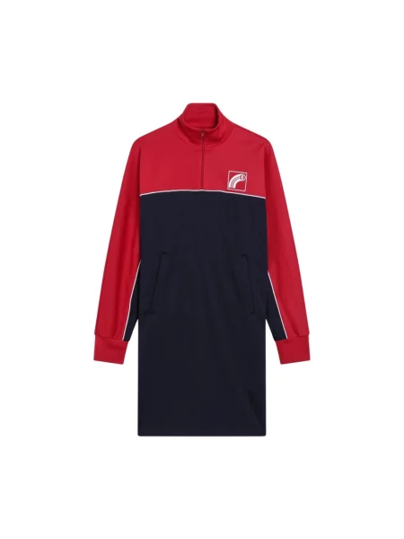 Krótka sukienka Mm6 Maison Margiela niebieska