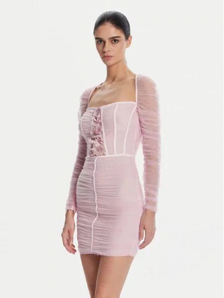 Коктейльное платье Elisabetta Franchi розовое